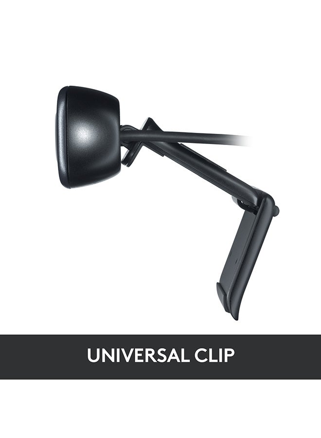 C310 HD Webcam For PC/Mac/Laptop/Tablet/XBox Black