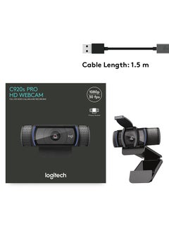 Logitech C920S Full HD Pro Webcam Black  - Image 4