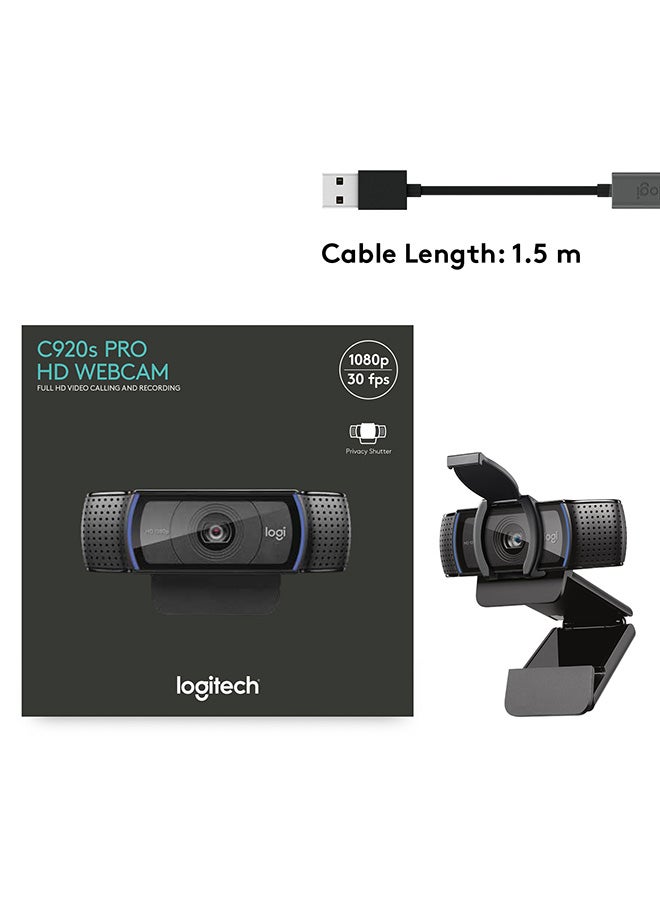 Logitech C920S Full HD Pro Webcam Black  - Image 4