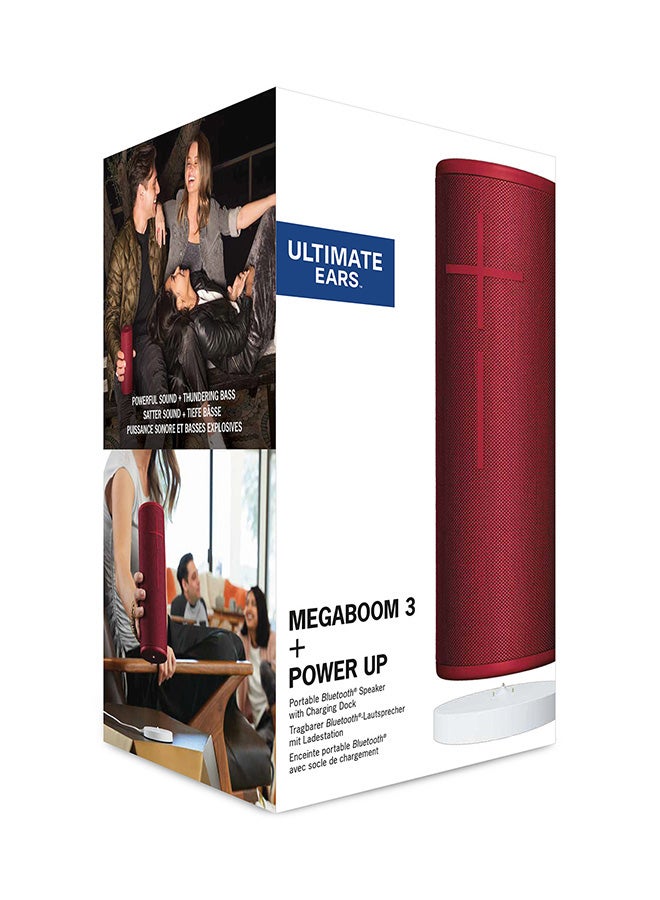 ألتيمت أيرز مكبر صوت ميجا بوم 3 لاسلكي مزود بخاصية البلوتوث أحمر صن سيت - Image 5