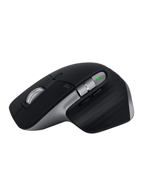 500.0 mAh MX Master 3 – Advanced Wireless Mouse for Mac, Ultrafast Scrolling, Ergonomic Design, 4000 DPI, Customisation, Energy Saving USB-C, Bluetooth, Apple MacBook, iPad Compatible Black/Silver
