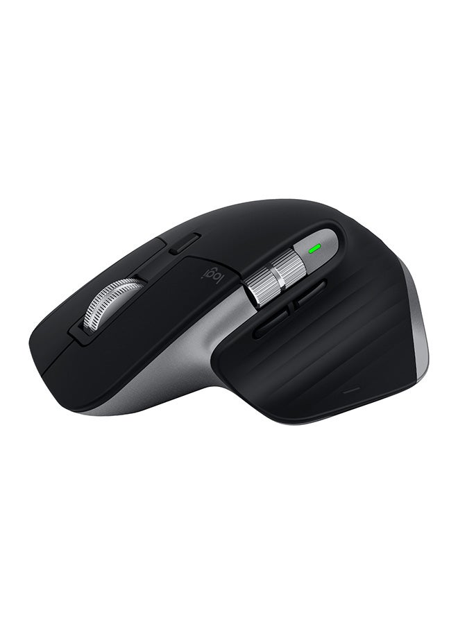 Logitech - 500.0 mAh MX Master 3 – Advanced Wireless Mouse for Mac, Ultrafast Scrolling, Ergonomic Design, 4000 DPI, Customisation, Energy Saving USB-C, Bluetooth, Apple MacBook, iPad Compatible Black/Silver - Image 1