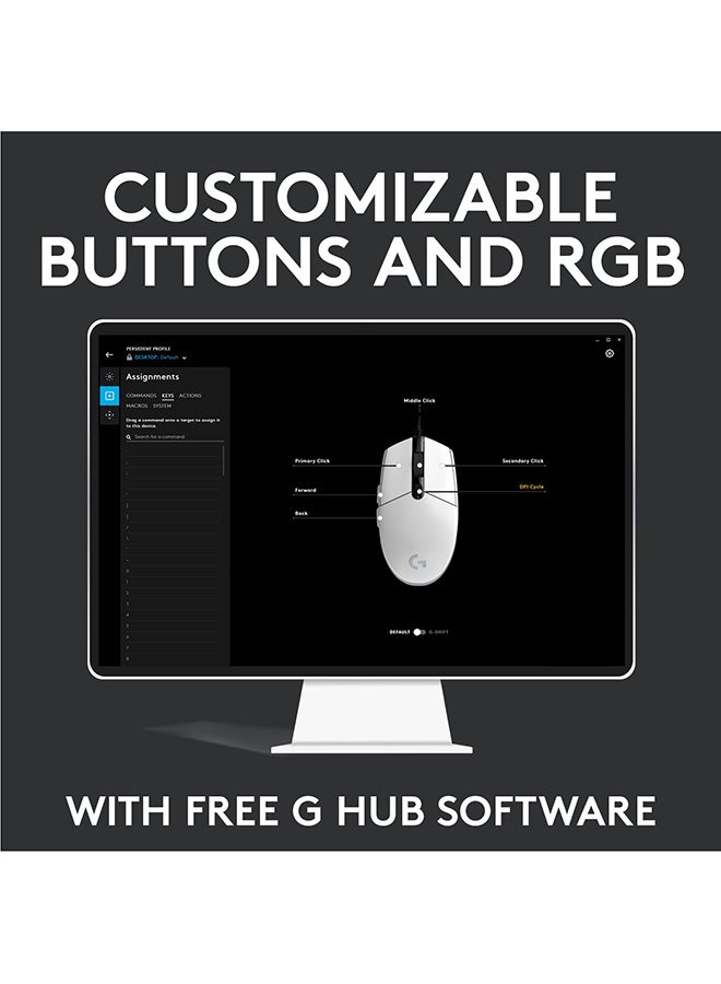 Logitech - G203 Lightsync Gaming Mouse - Image 1