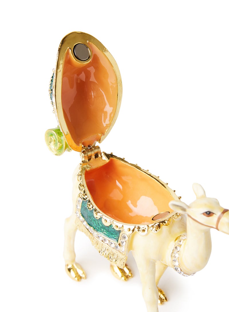 Al Jaber Gold Plated Attractive Decorative Camel Jewellry Box Multicolour - Image 3