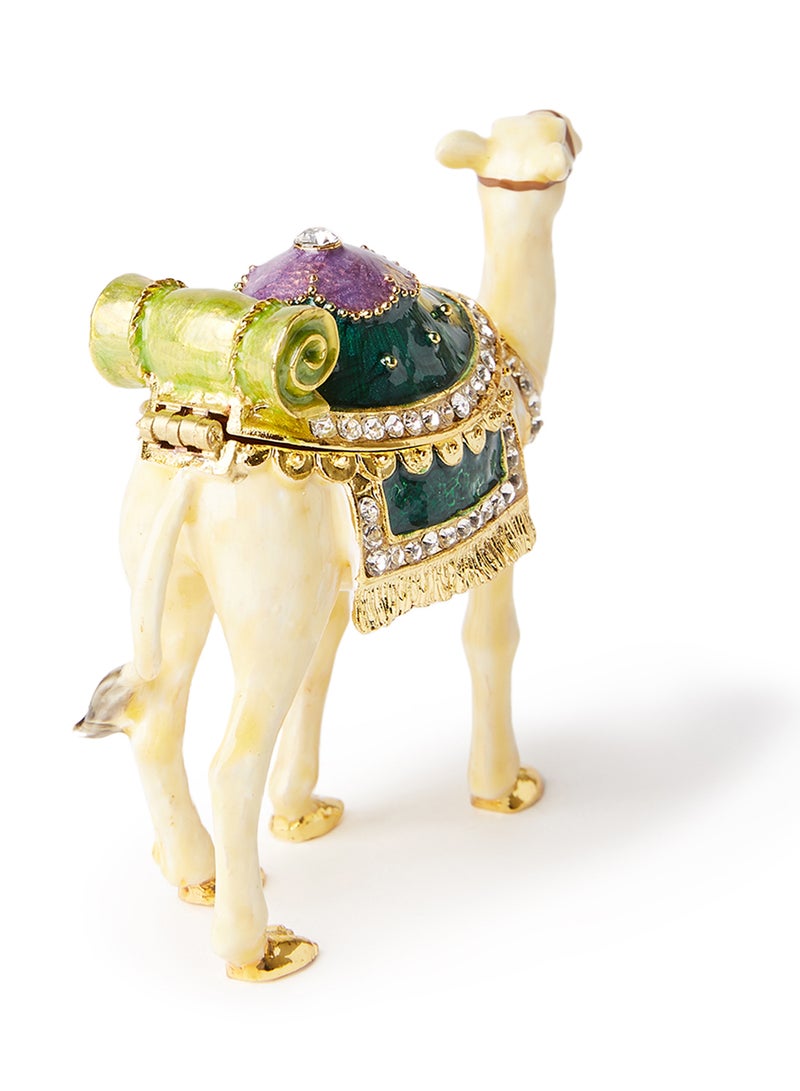 Al Jaber Gold Plated Attractive Decorative Camel Jewellry Box Multicolour - Image 4