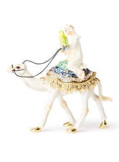 Gold Plated Camel Shaped Jewelry Box Multicolour