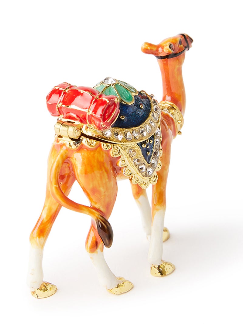 Al Jaber Gold Plated Camel Shaped Jewelry Box Multicolour - Image 4