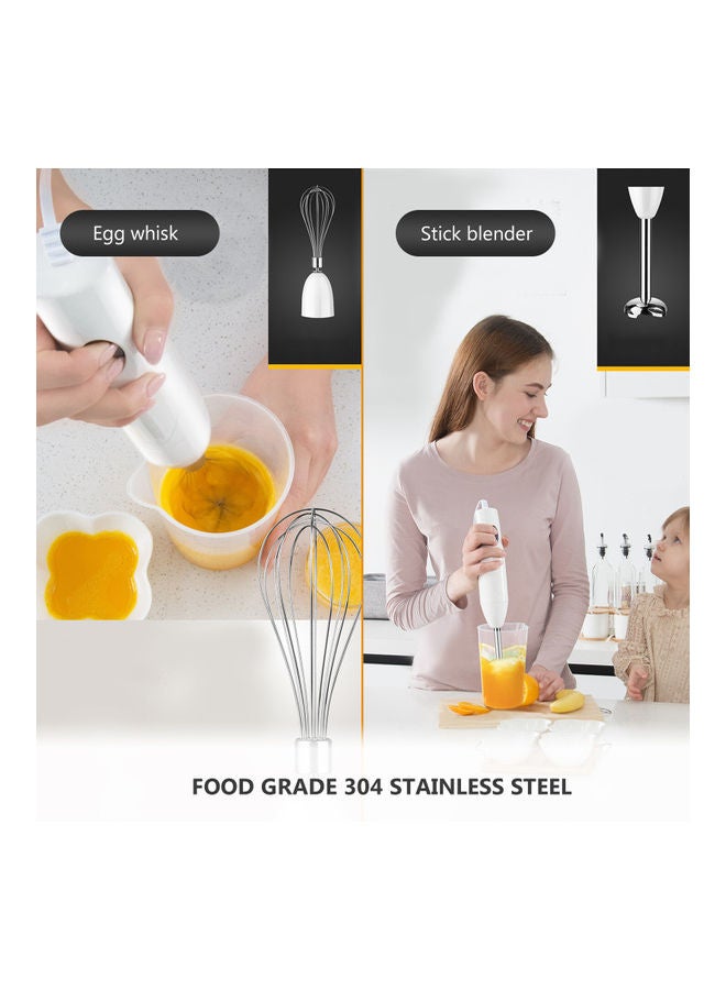 150W Hand Immersion Blender White 23 x 10 x 22cm  - Image 4