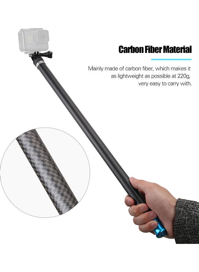 TELESIN - Lightweight Extendable Handheld Pole Monopod Black - Image 1