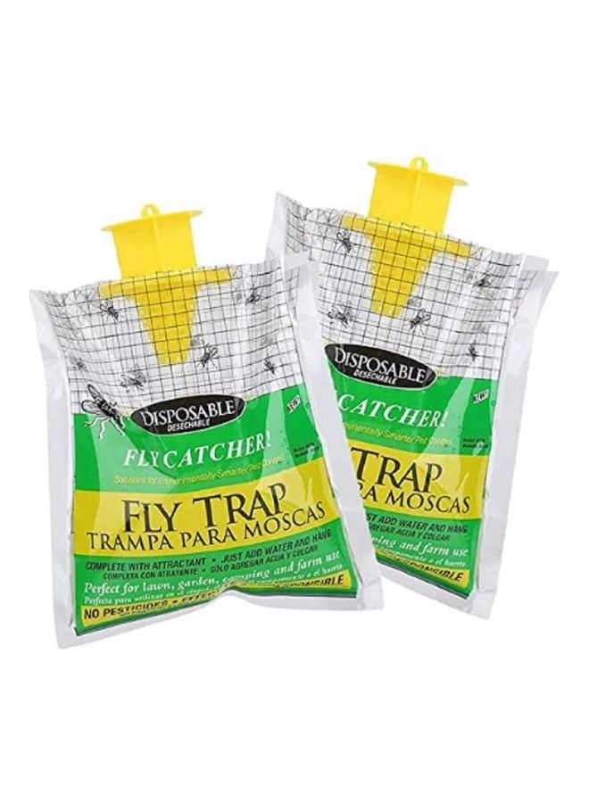 5-Piece Disposable Fly Trap Catcher Set Multicolour 1cm - Image 2