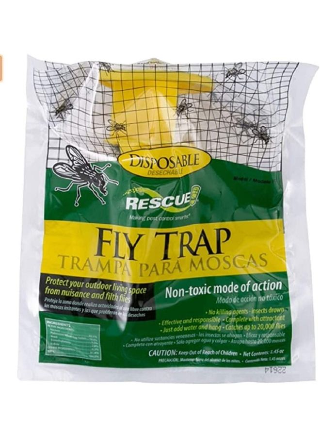 5-Piece Disposable Fly Trap Catcher Set Multicolour 1cm - Image 3