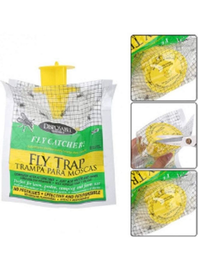 5-Piece Disposable Fly Trap Catcher Set Multicolour 1cm - Image 5