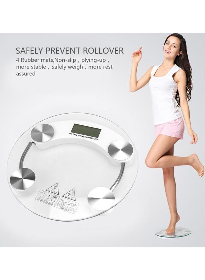 Toshionics Electronics Digital Weight Scale Clear/White 30x30cm - Image 5