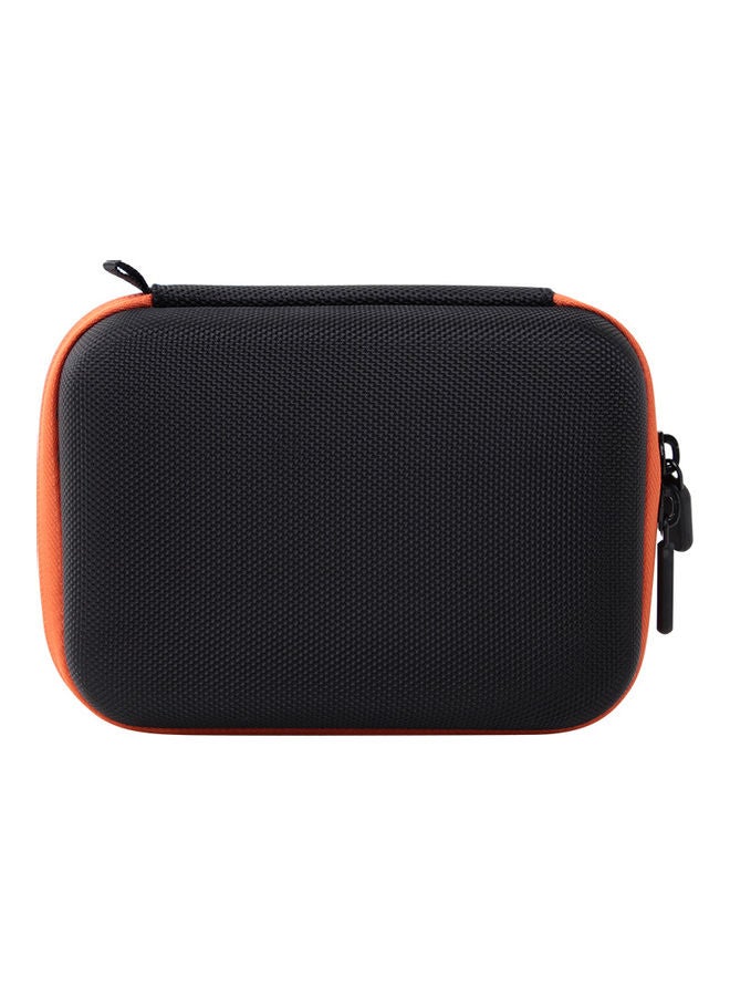 Double Zipper Closure Diamond Storage Case Orange 0.242kg  - Image 1