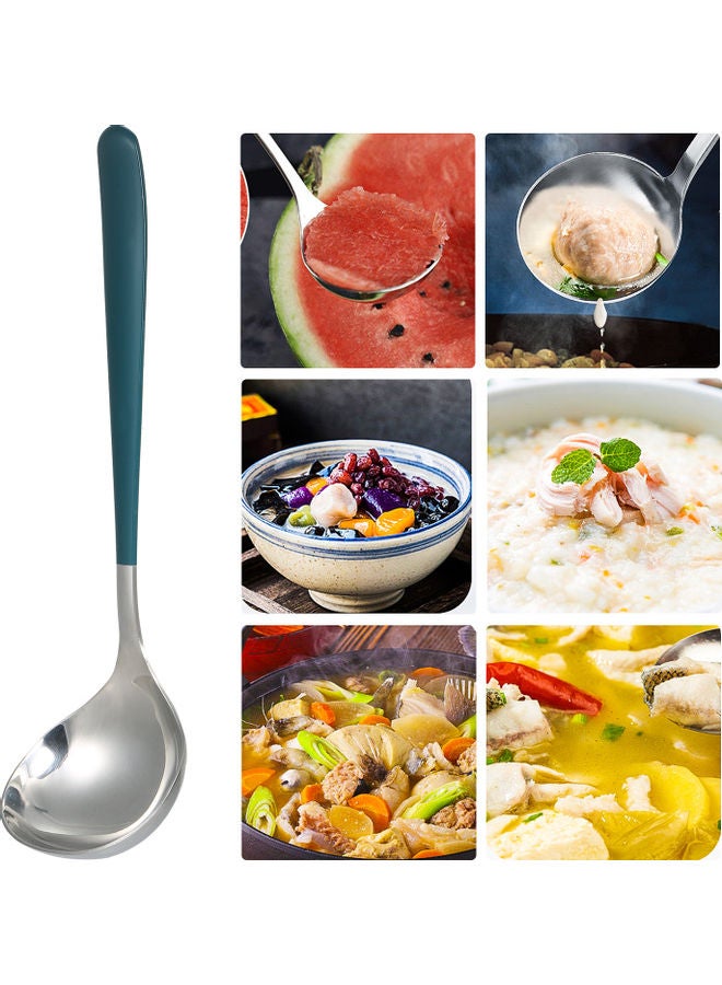 Generic Big Soup Spoon Green/Silver 20.00 x 3.00 x 5.80cm  - Image 2