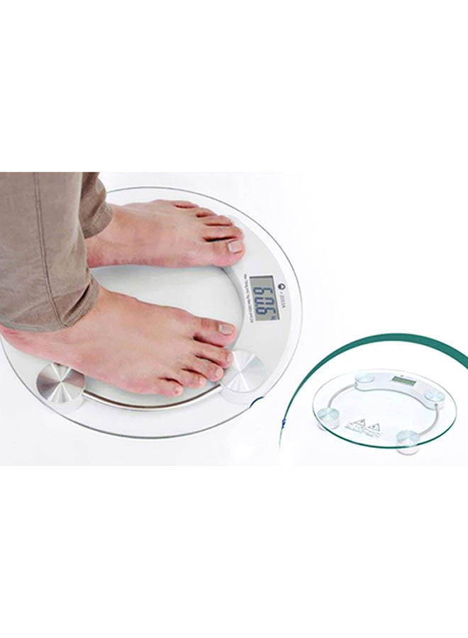 Toshionics Electronics Digital Weight Scale Clear/White 30x30cm - Image 2