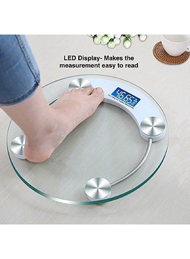 Toshionics Electronics Digital Weight Scale Clear/White 30x30cm - Image 3