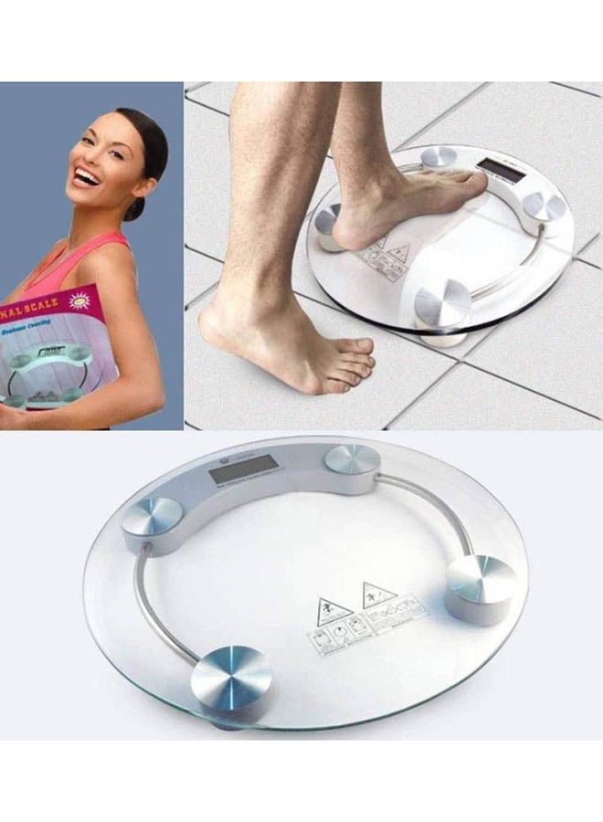 Toshionics Electronics Digital Weight Scale Clear/White 30x30cm - Image 4
