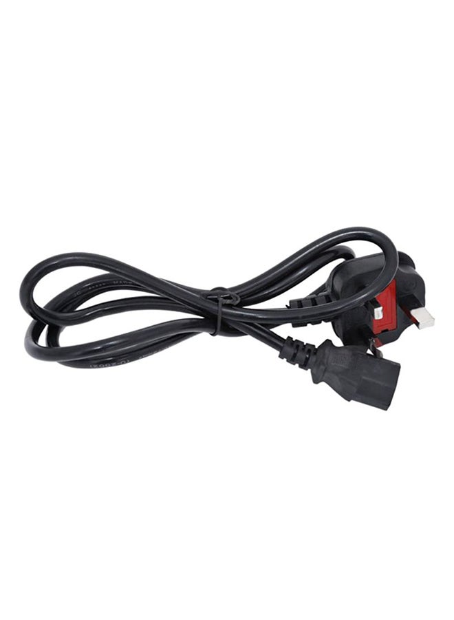 Desktop Power Cable 3 Pin With Fuse Black  - Image 2