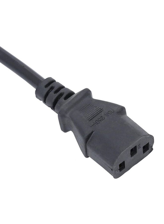 Desktop Power Cable 3 Pin With Fuse Black  - Image 3