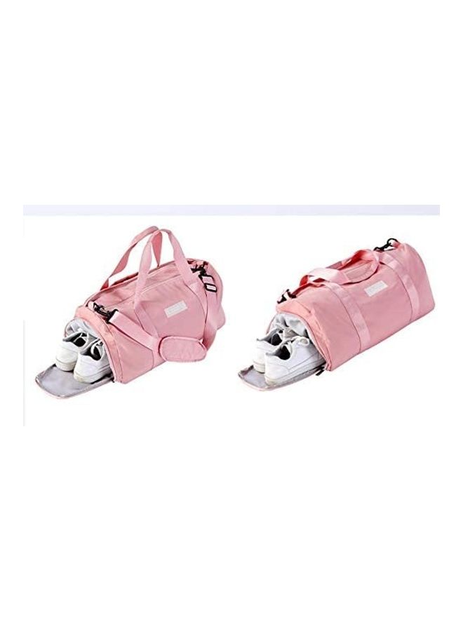 Generic Dry Wet Separated Sport Gym Duffle Bag Pink  - Image 2