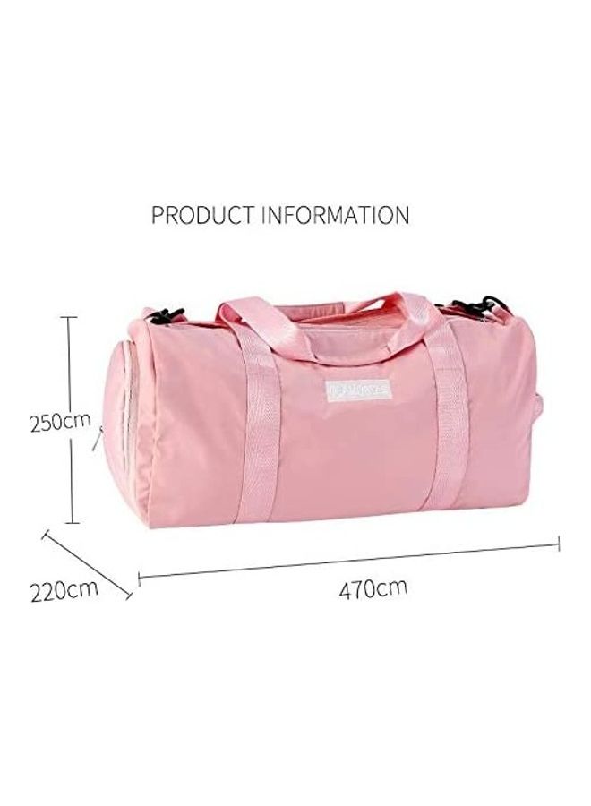 Generic Dry Wet Separated Sport Gym Duffle Bag Pink  - Image 3