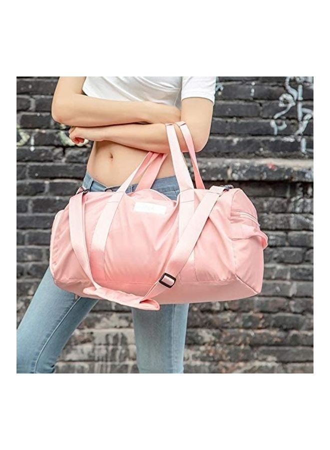 Generic Dry Wet Separated Sport Gym Duffle Bag Pink  - Image 4