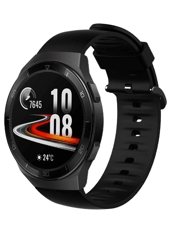 سوار رياضي بديل مضاد للماء من السيليكون لساعة هواوي أسود - Image 1