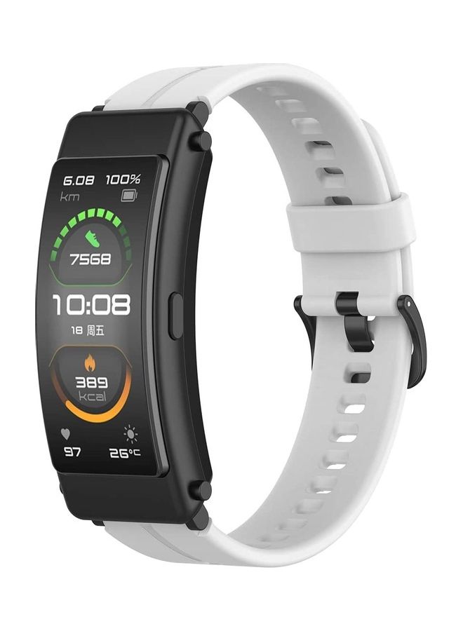 Silicone Strap For Huawei Talk Band B6 White - Image 2