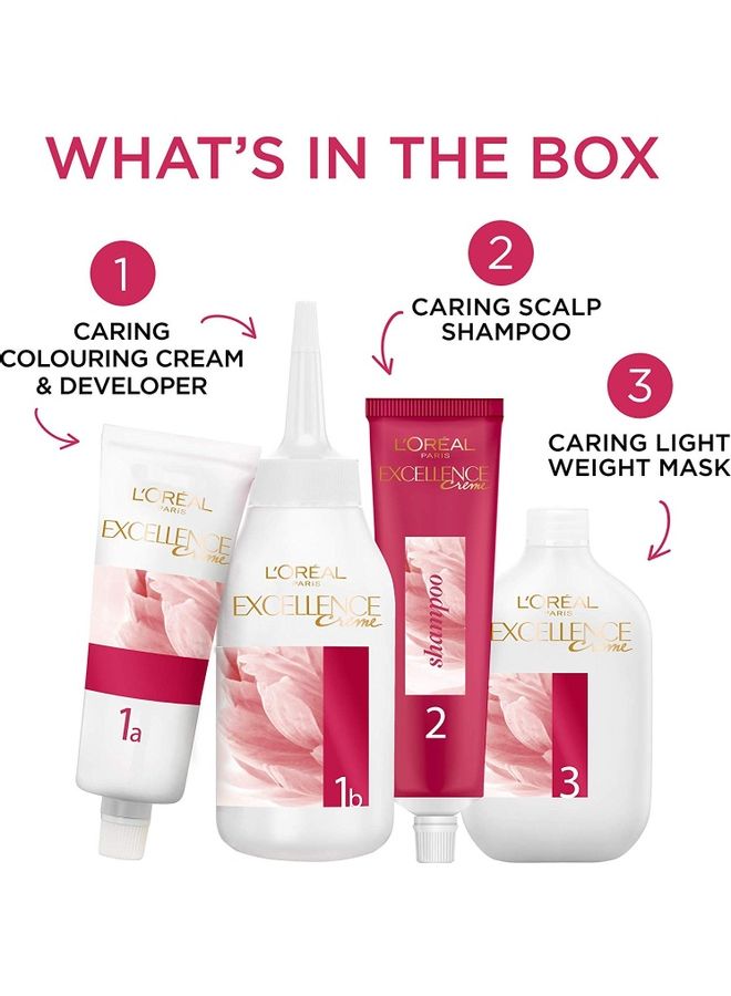 لوريال باريس كريم صبغة شعر إكسيلنس بلون 3 بني داكن 3 100جرام - Image 2