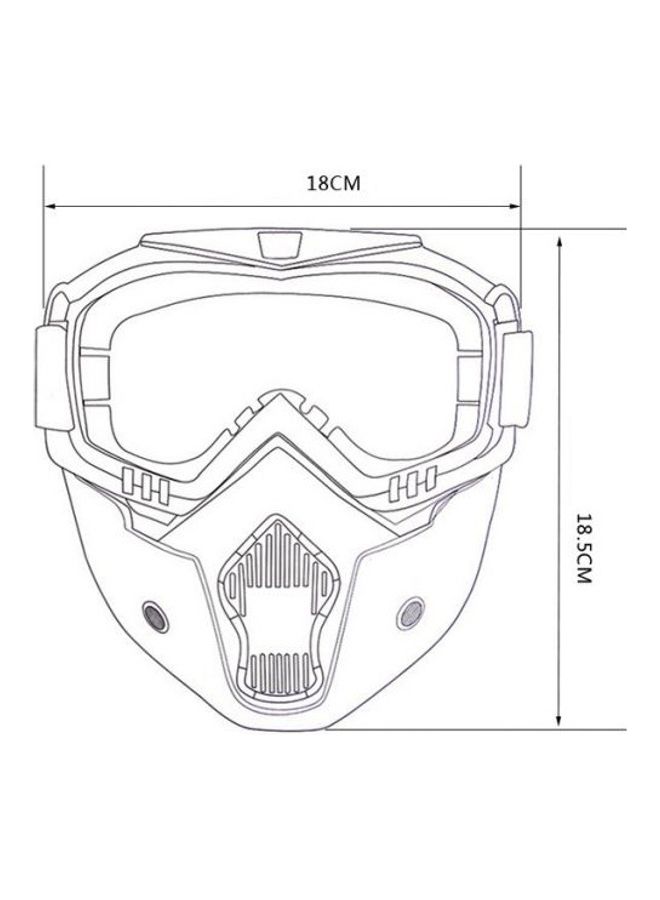 Generic Motorcycle Rider Street Mask Goggles  - Image 4