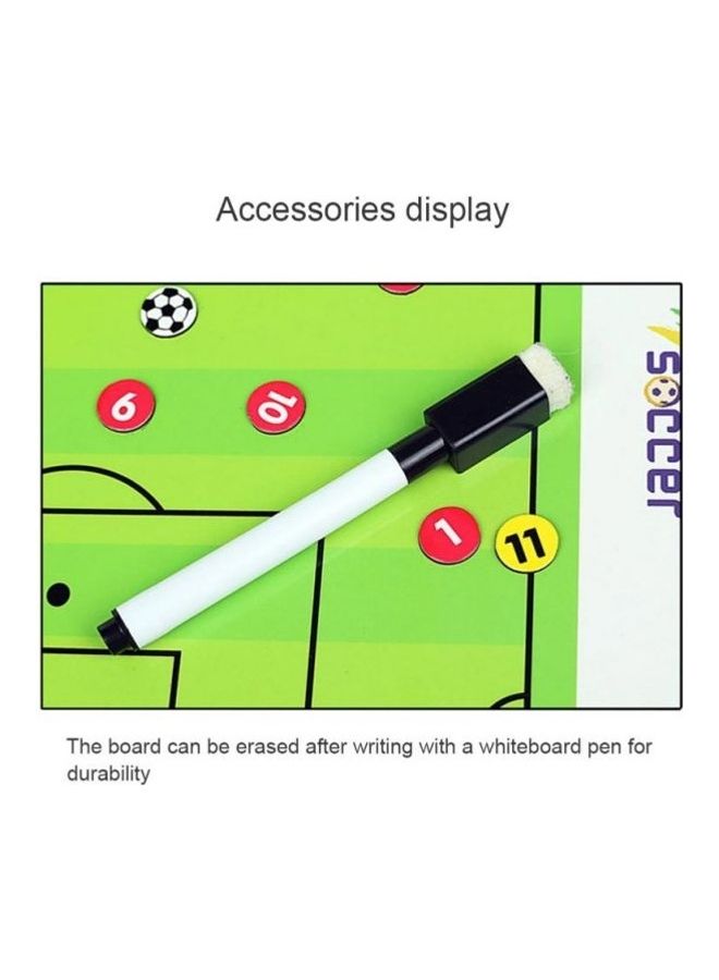 Generic Soccer Football Coach Tactic Clipboard With Magnetic Pen And Set Book - Image 3