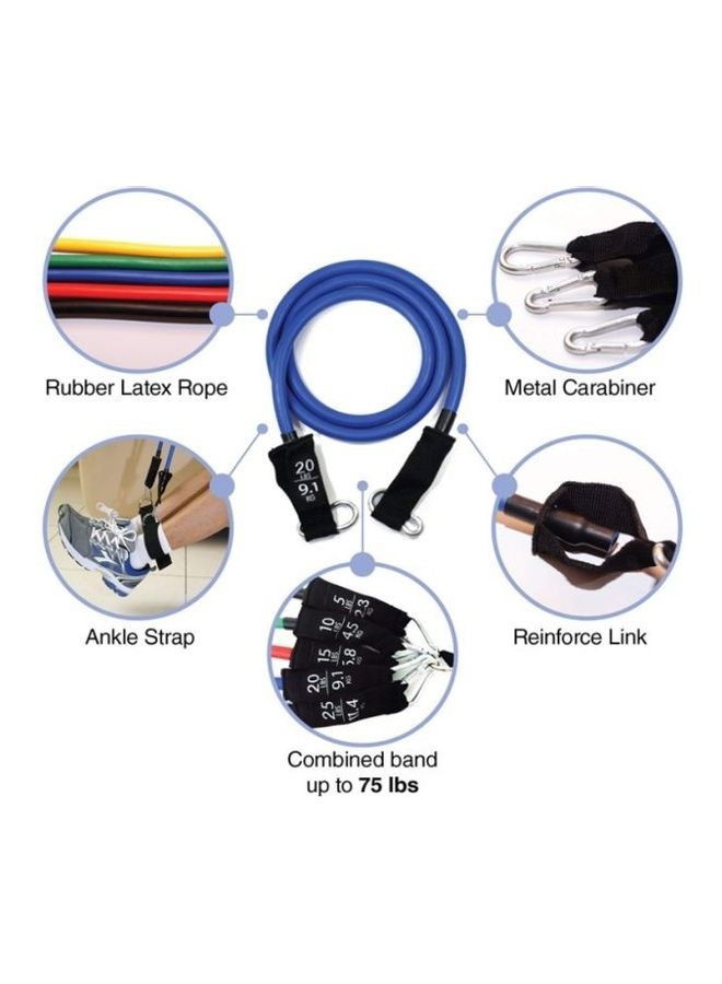 10-Piece Multi-Sport Resistance Band Set With Carrying Case - Image 2