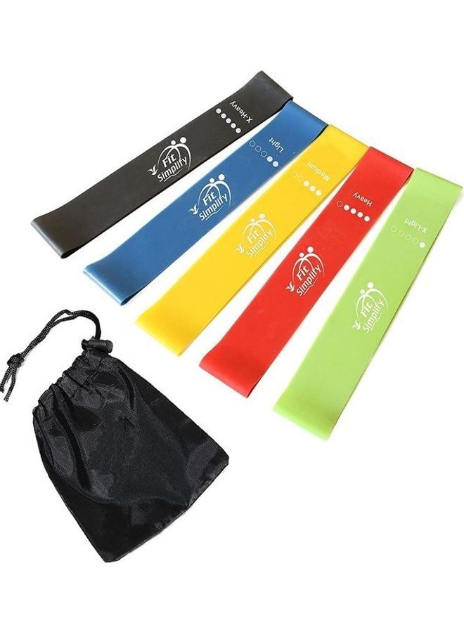 Fit Simplify 5-Piece Ultra Durable Exercise Resistance Bands Set - Image 1