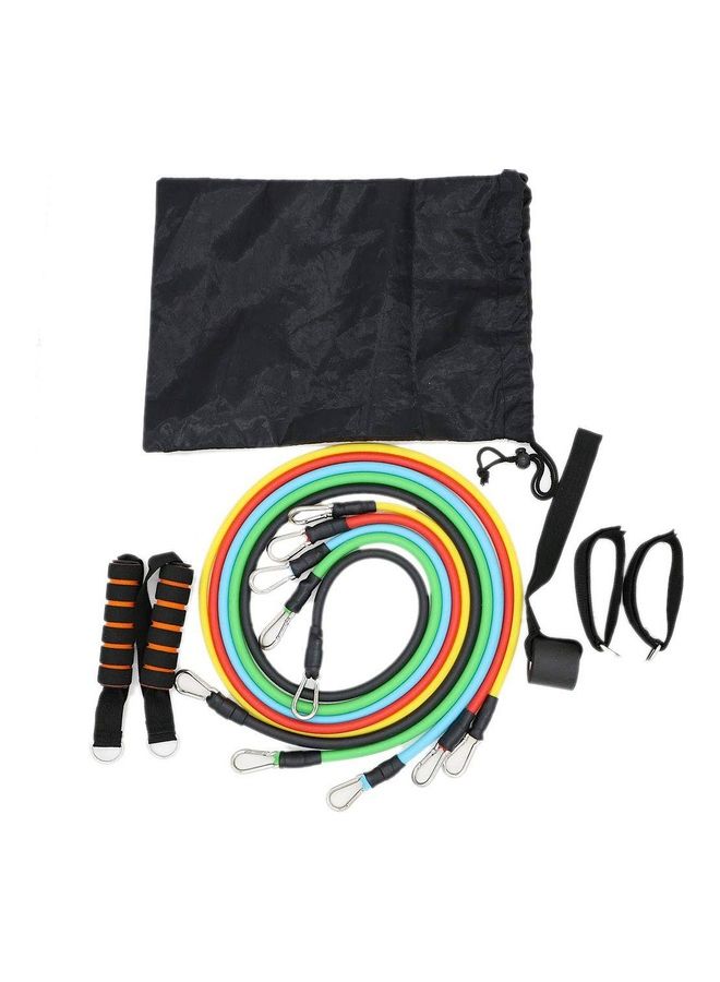 11-Piece Fitness Exercise Resistance Band Set - Image 1