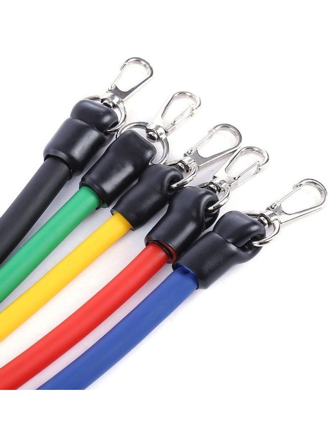 11-Piece Fitness Exercise Resistance Band Set - Image 2