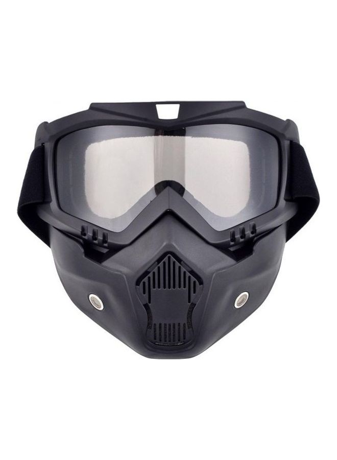 madbike Cycling Face Mask With Removable Detachable Goggles Glasses  - Image 1