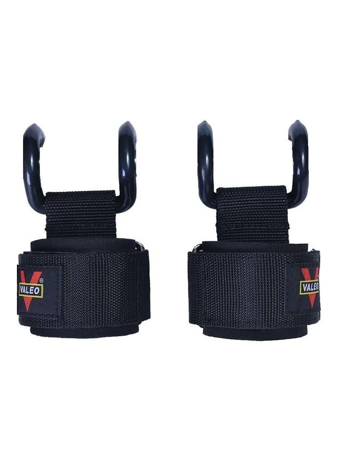 VALEO 2-Piece Gym Fitness Hook Wrist Straps Gloves - Image 1