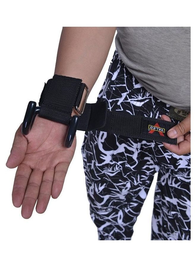 VALEO 2-Piece Gym Fitness Hook Wrist Straps Gloves - Image 2