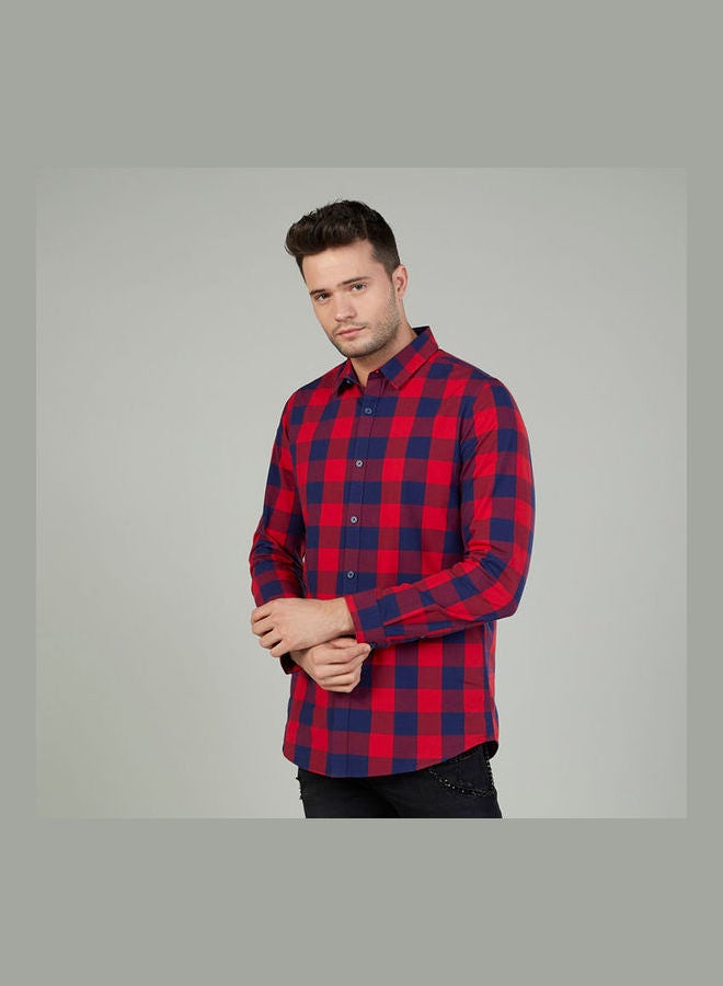 Splash - Checked Shirt Red/Blue - Image 1