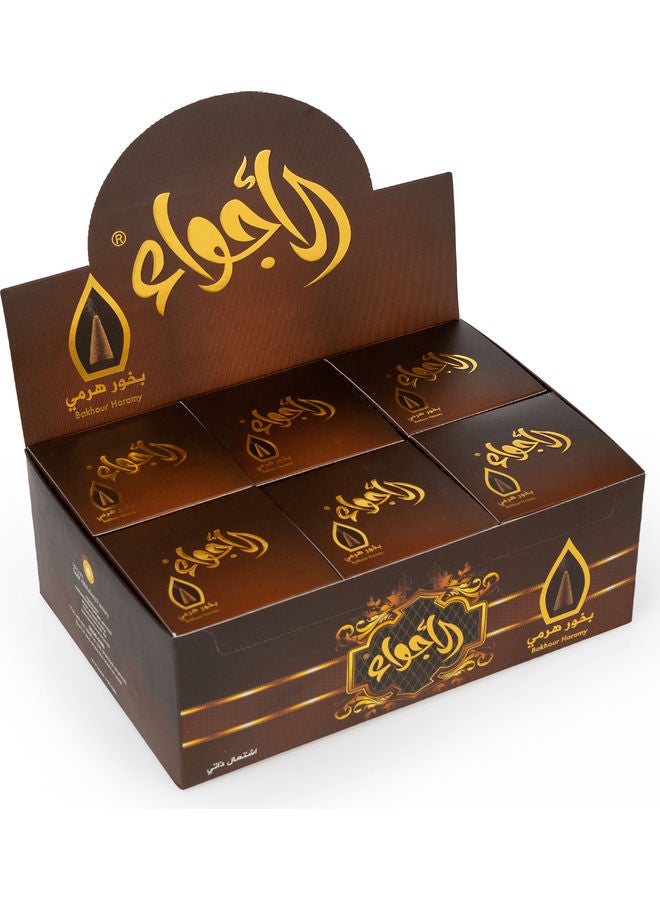 Sedr Al-Khaleej Perfumes Al Ajwaa Bakhour Haramy 12 Pcs brown 50grams  - Image 2
