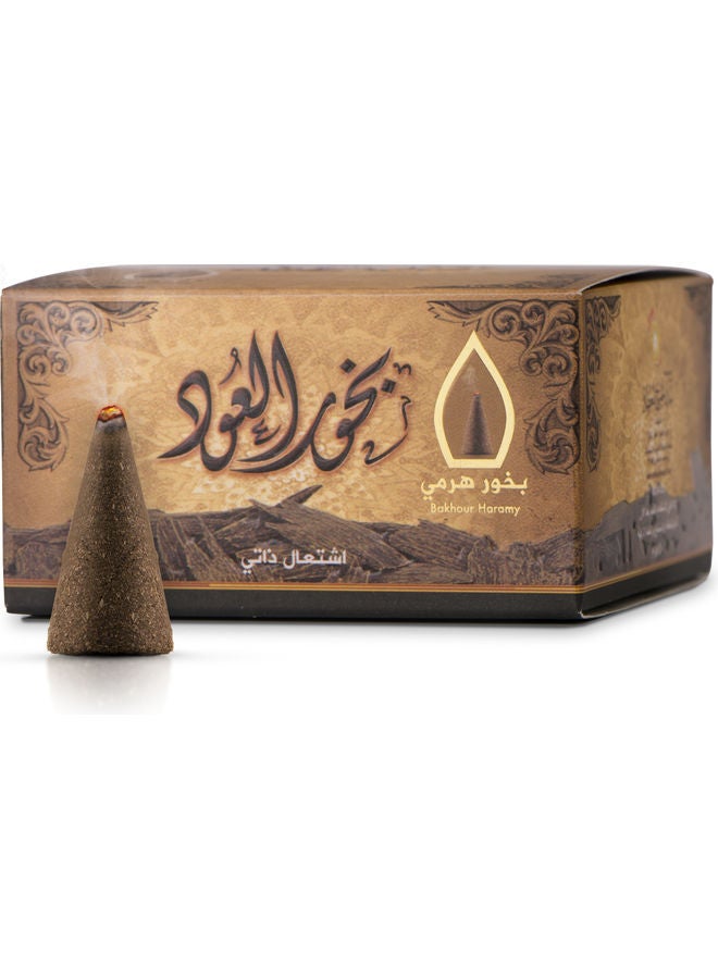 سدر الخليج للعطور - مجموعة بخور العود هرمي من 12 قطعة بني 50جرام - Image 1