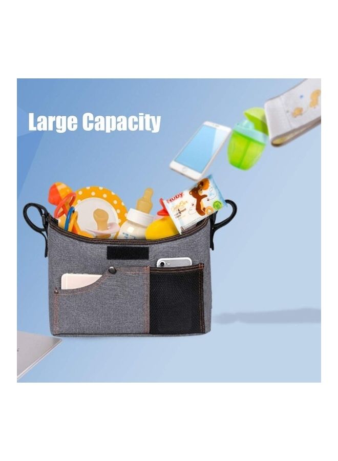 Universal Stroller Organizer Bag with 2 Deep Cup Holders Extra-Large Storage Space for Phones Wallets Diapers Toys  - Image 4
