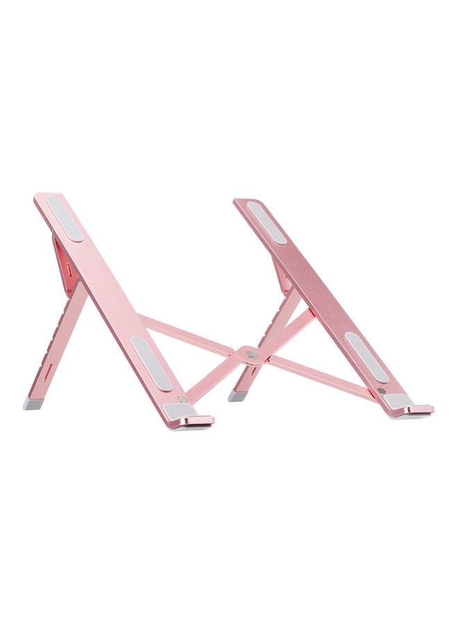 6-Level Adjustable Laptop Stand 27.5x5.5x7.5cm Rose Gold  - Image 1