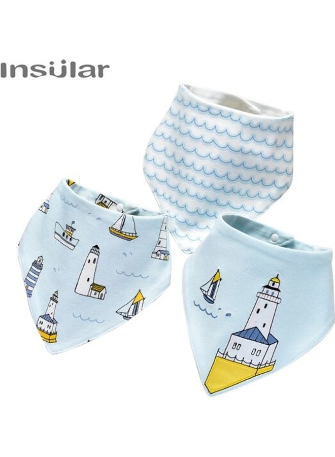 3- Pieces Animal Pattern Soft Bibs - Image 3