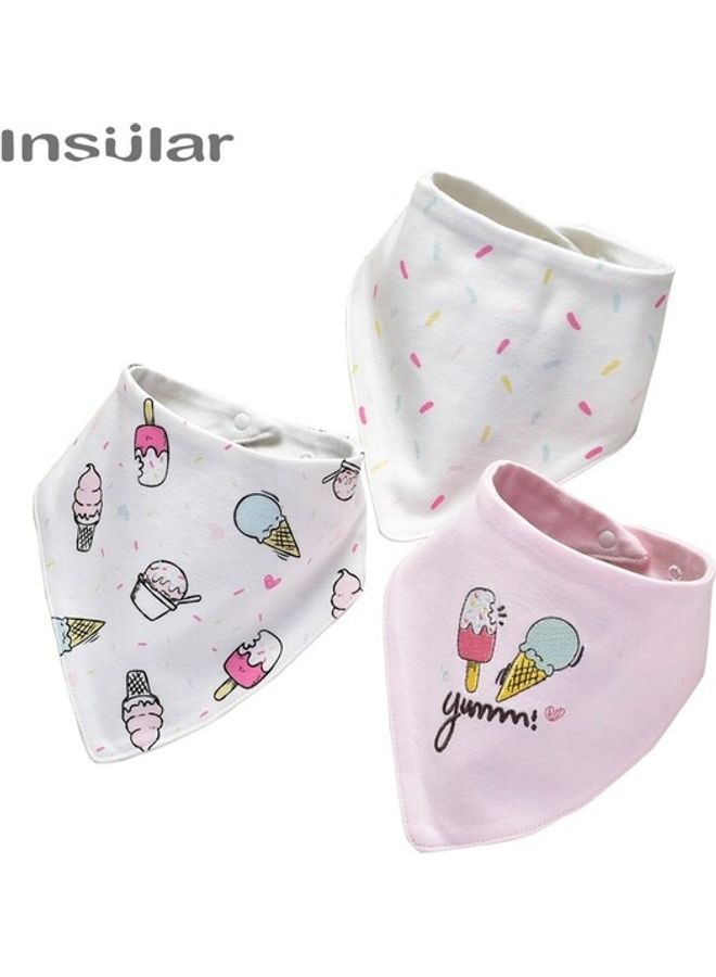 3- Pieces Animal Pattern Soft Bibs - Image 4