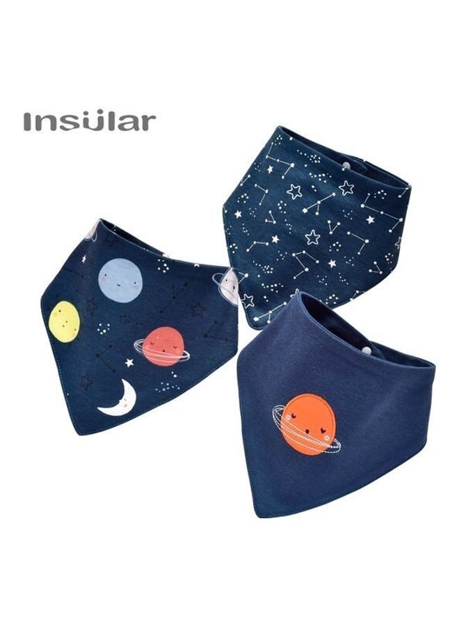 3- Pieces Animal Pattern Soft Bibs - Image 5