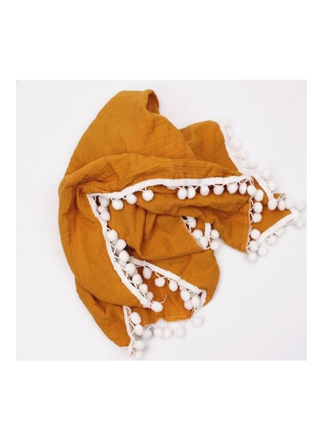 Baby Swaddling Tassel Decorated Soft Blanket - Image 1