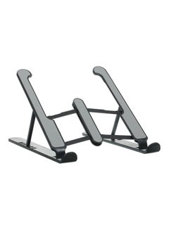 Generic 6-Level Adjustable Laptop Stand 190x160mm Black  - Image 1