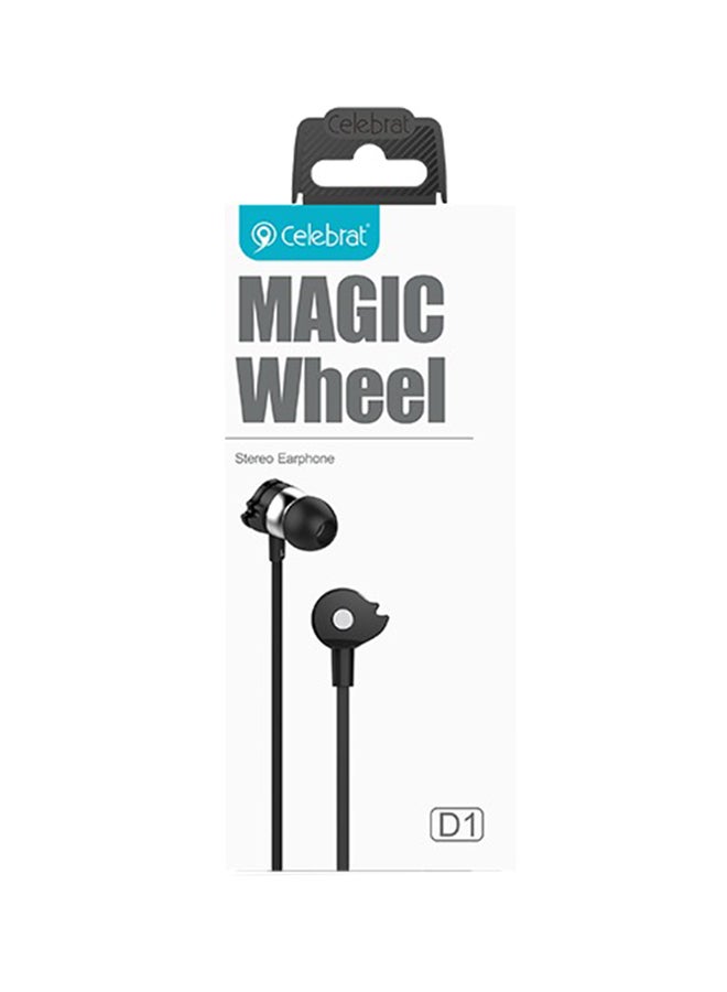 Celebrat Magic Wheel Earphones Black - Image 2